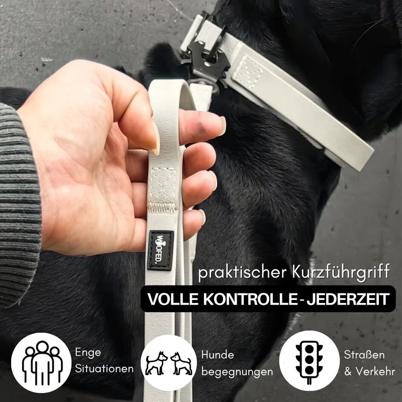 Führleine WOOFLEX® Tactical verstellbar Desert Sand