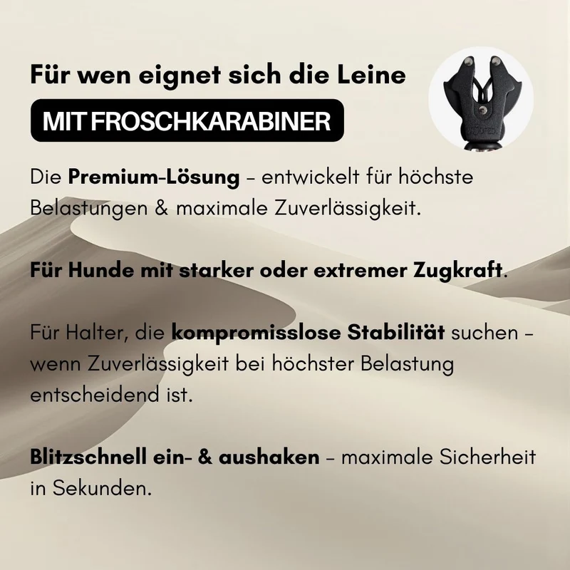 Führleine WOOFLEX® Tactical verstellbar Desert Sand