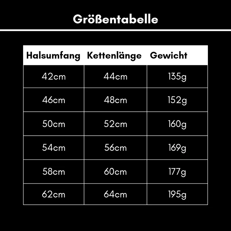 Woofchain Kettenhalsband aus Edelstahl Black