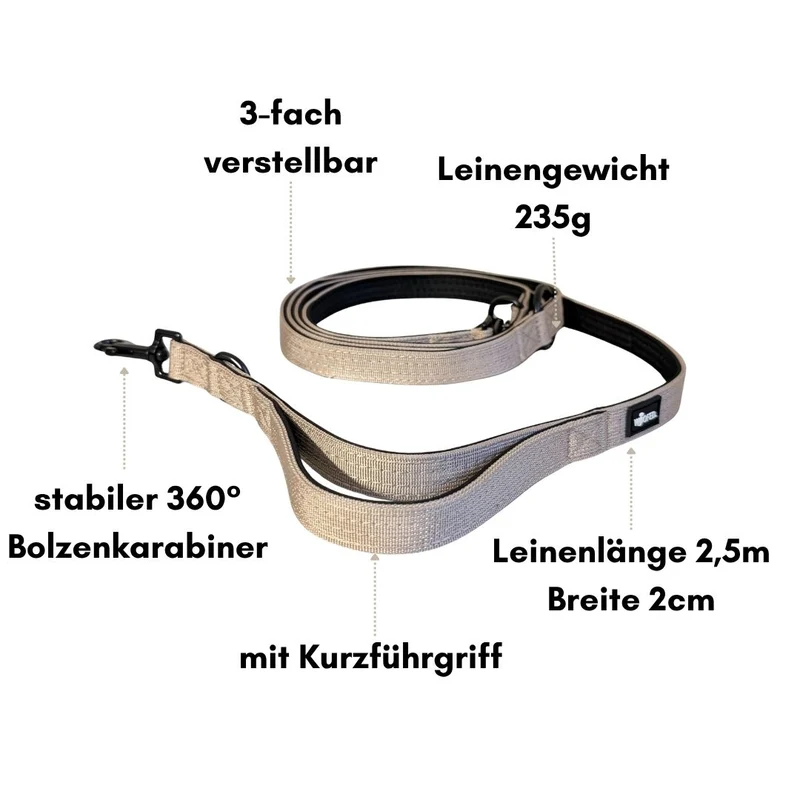 Nylon Classic Führleine Desert Tan