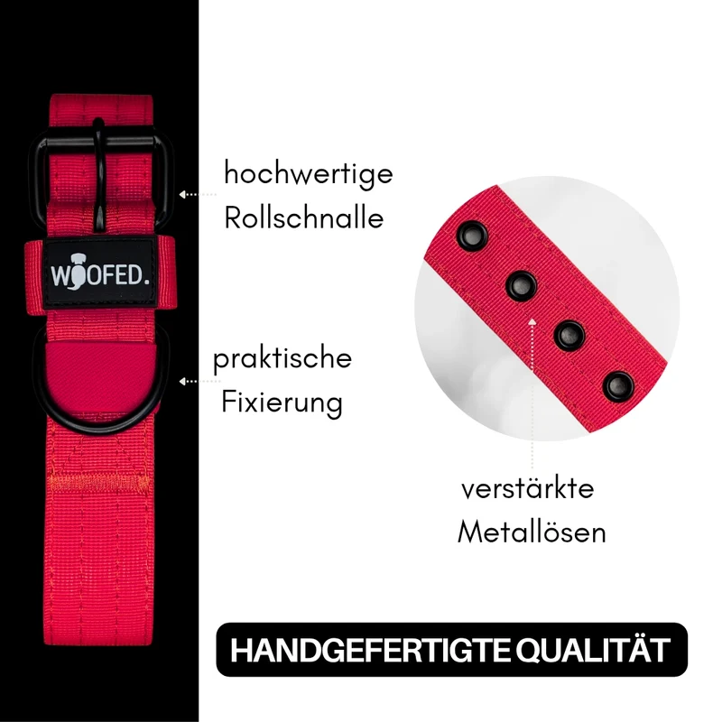 Nylon Classic Halsband Rosso Red