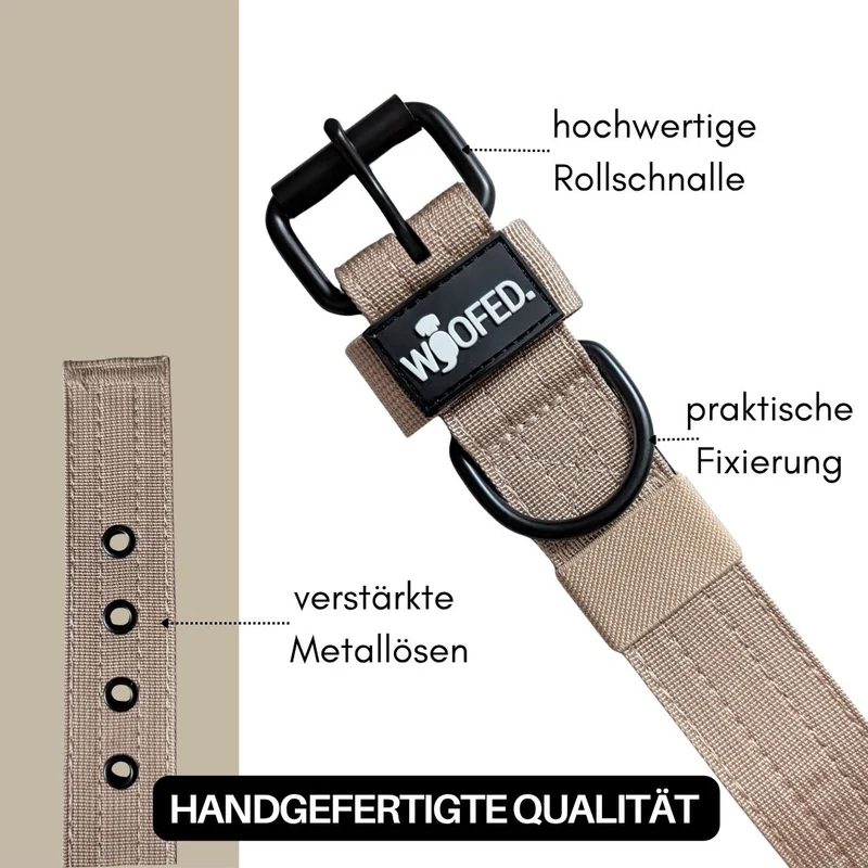 Nylon Classic Halsband Desert Tan