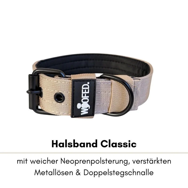 Nylon Classic Halsband Desert Tan