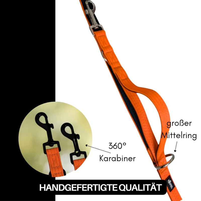 Nylon Classic Führleine Safety Orange