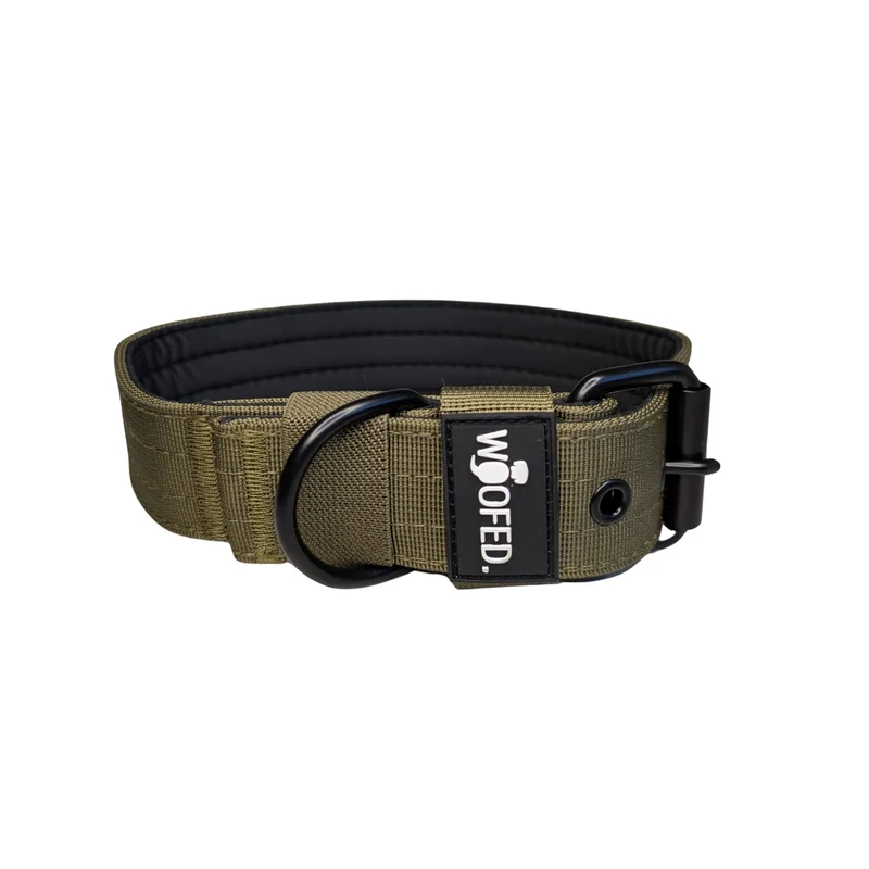 Nylon Classic Halsband Military Olive