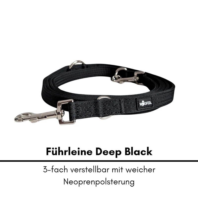 Nylon Classic Führleine Deep Black