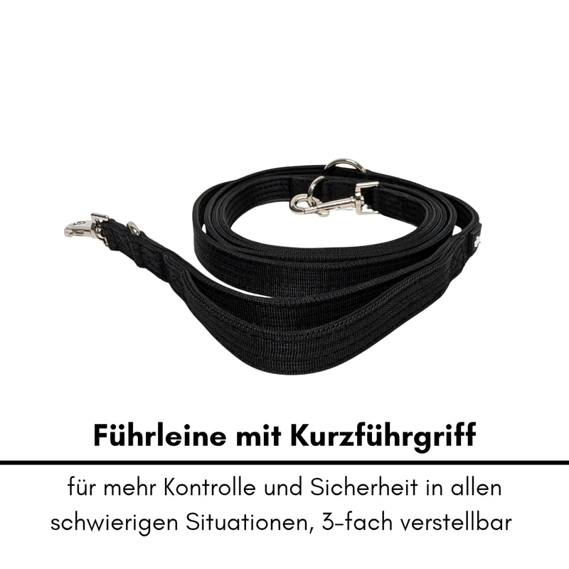 Nylon Classic Führleine Deep Black
