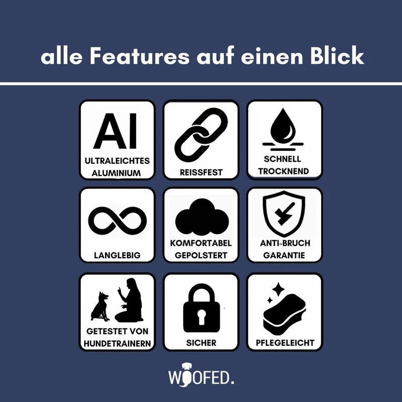 Nylon Tactical Halsband für kleine Hunde Midnight Blue