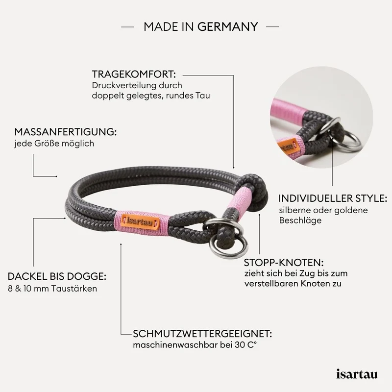Zugstopp-Halsband Heaven's Rock ROSE