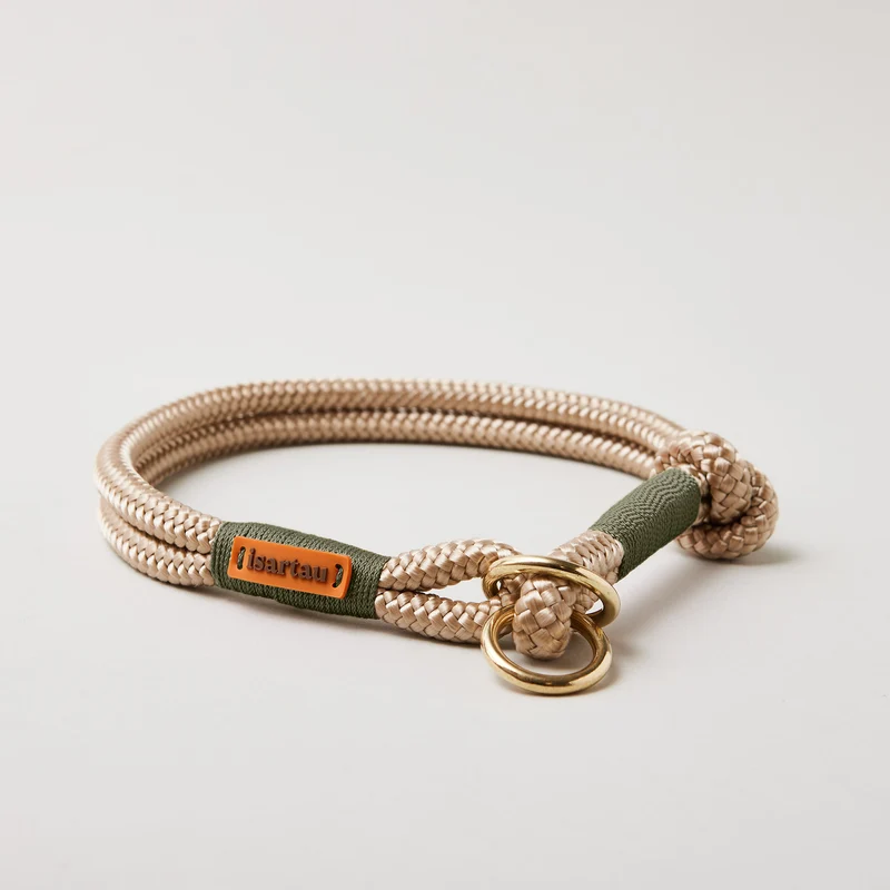 Zugstopp-Halsband Wood Owl OLIV