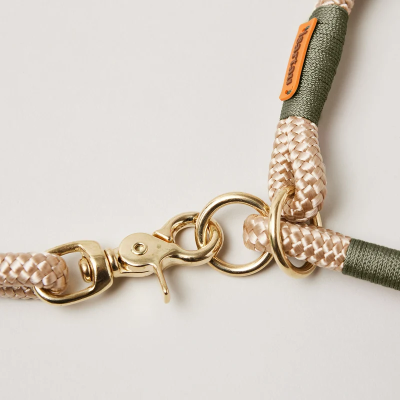 Zugstopp-Halsband Wood Owl OLIV