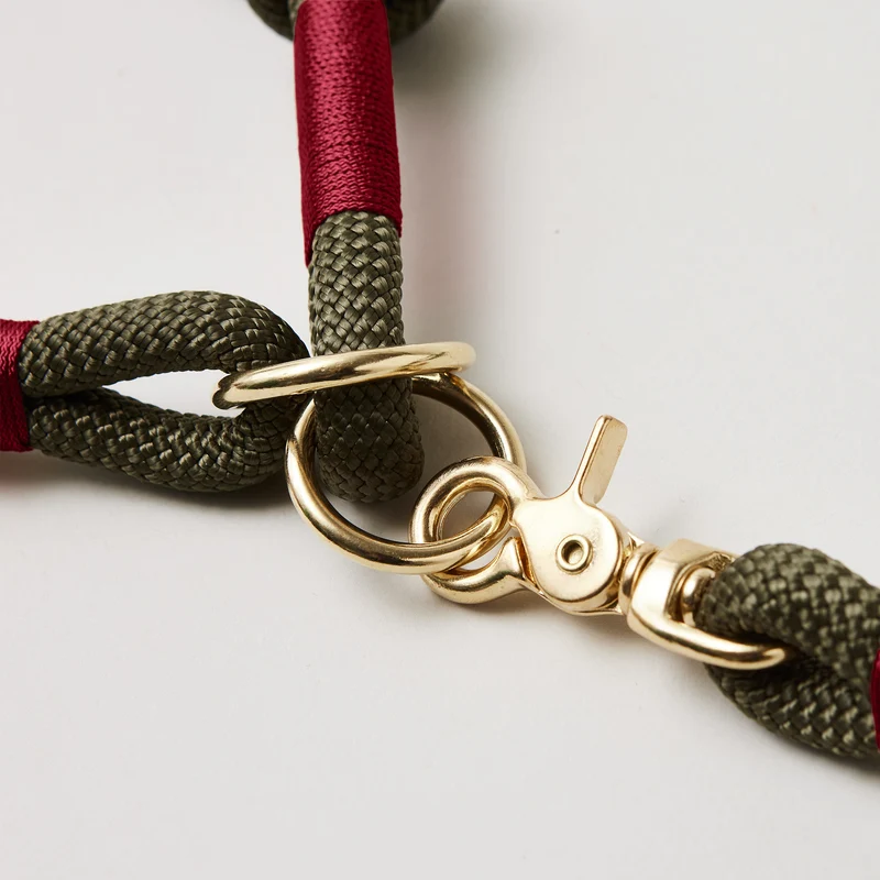 Zugstopp-Halsband Olive Grove BURGUNDER