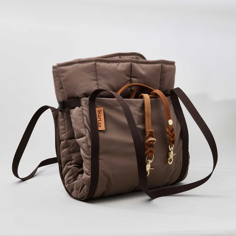 2-in-1 Hunde-Reisedecke Pocket SAND, 100×75 cm