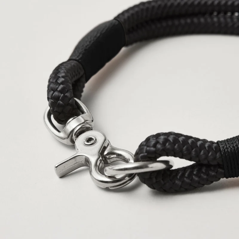 Festes Halsband Black Mamba SCHWARZ