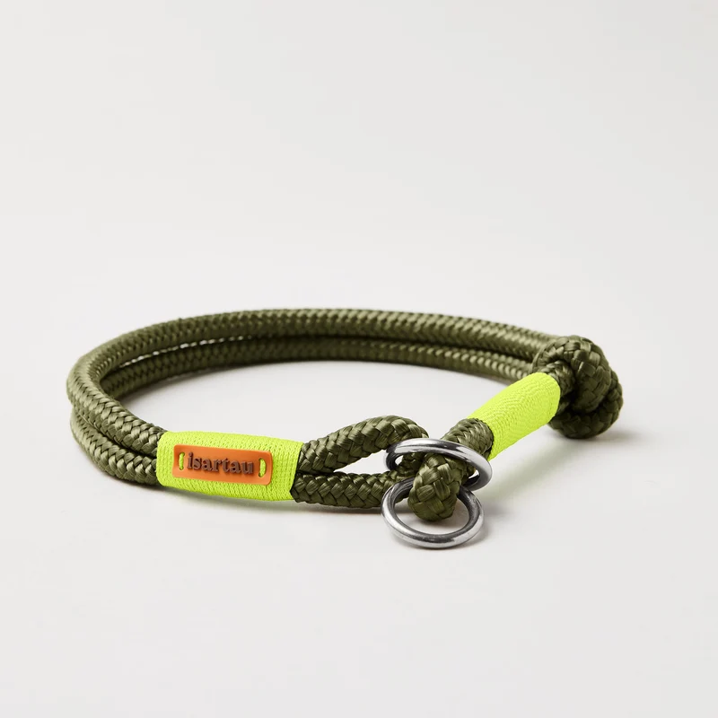 Zugstopp-Halsband Olive Grove NEONGELB