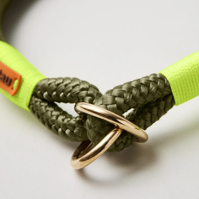 Zugstopp-Halsband Olive Grove NEONGELB