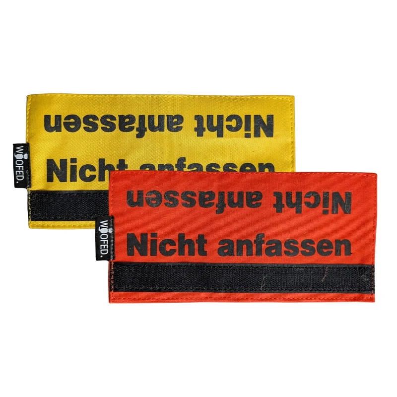 Leinen Banderole "Nicht anfassen"