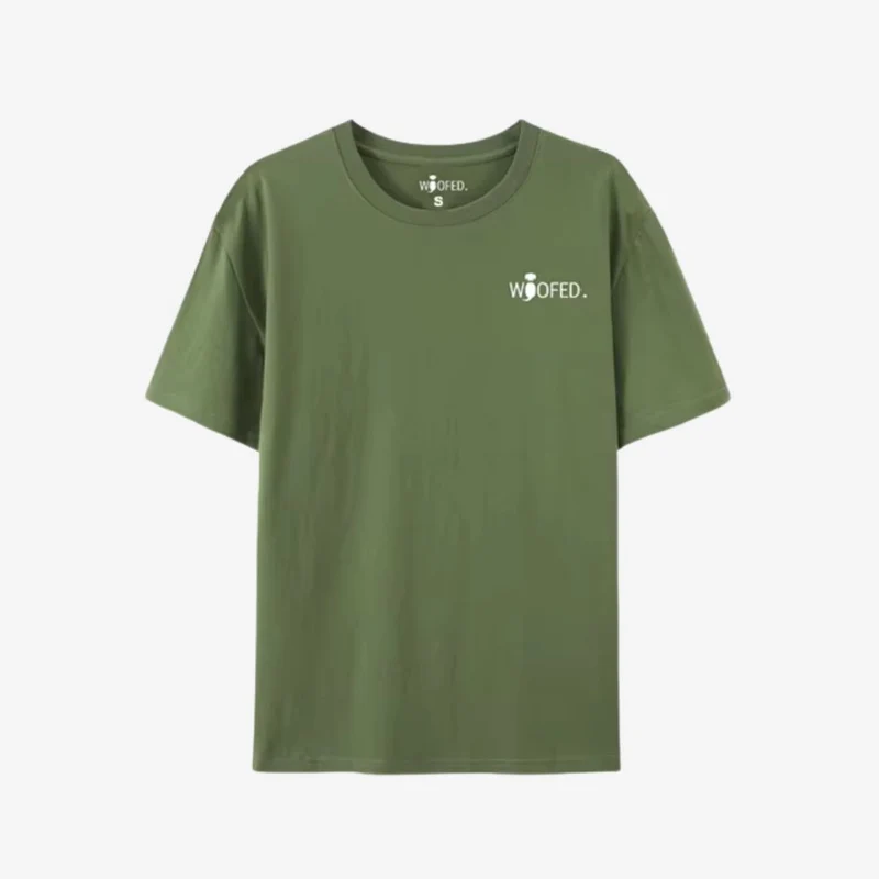 T-Shirt "Life is better with dogs" Unisex Grün