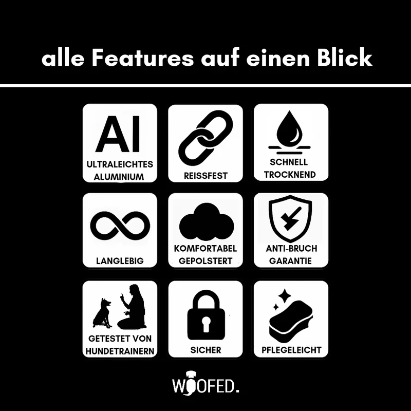 taktisches Nylon Halsband Black Camo - ultraleicht