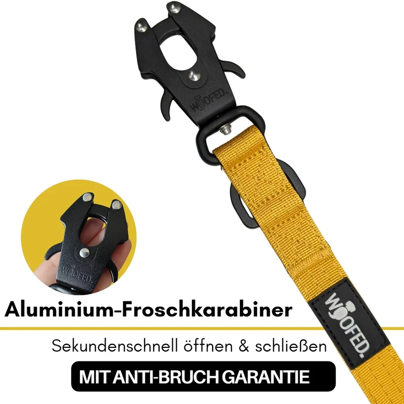 Nylon Tactical Führleine Sunset Yellow