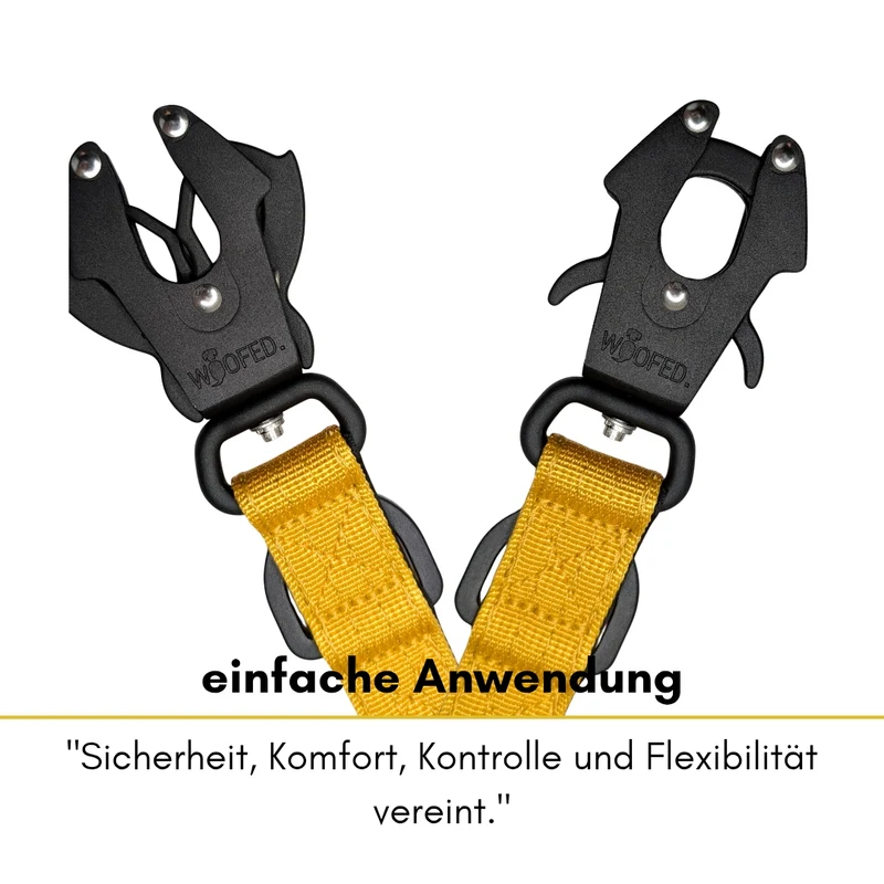 Nylon Tactical Führleine Sunset Yellow