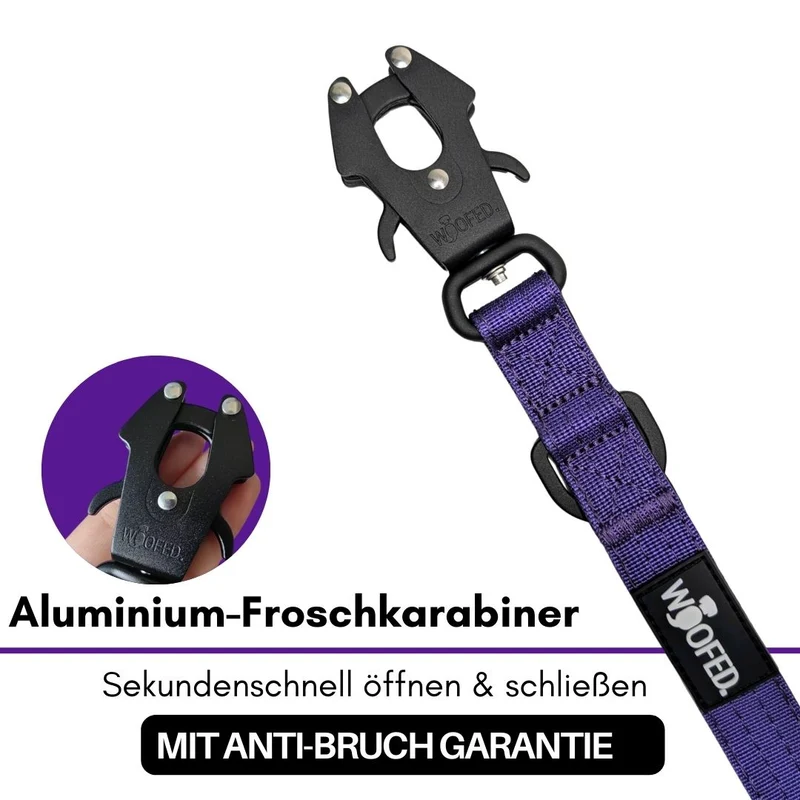 Nylon Tactical Führleine Velvet Purple