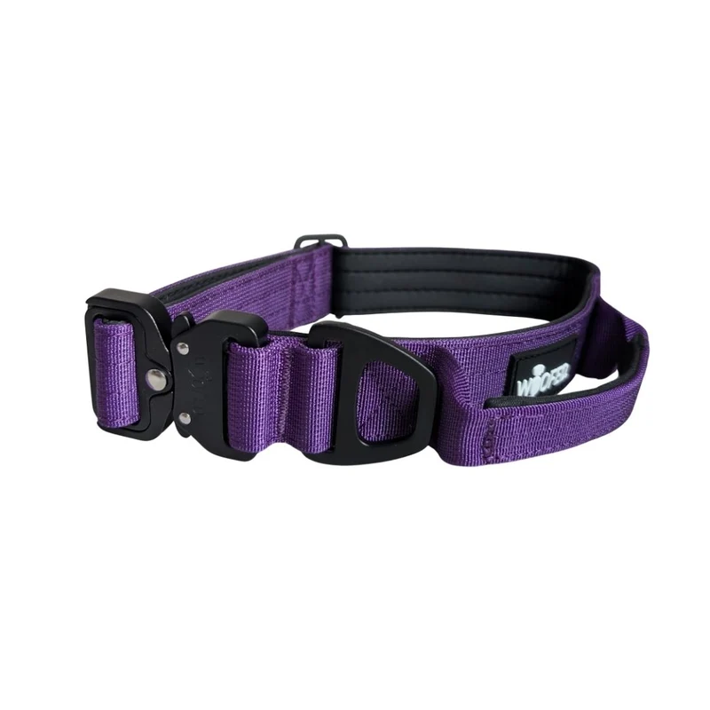 Nylon Tactical Halsband Velvet Purple - ultraleicht