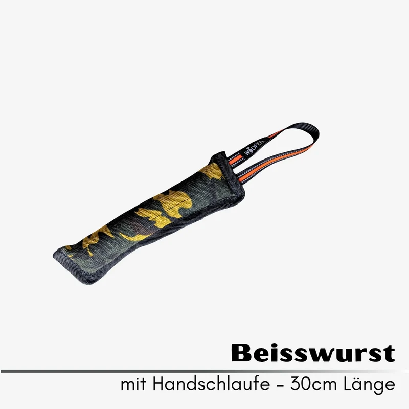 Hundespielzeug Beißwurst Camo