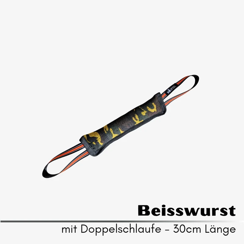 Hundespielzeug Beißwurst Camo
