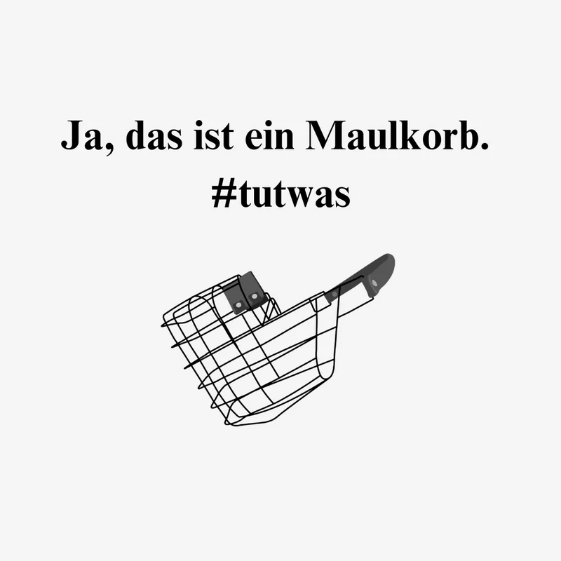 T-Shirt "Maulkorb #tutwas" Unisex