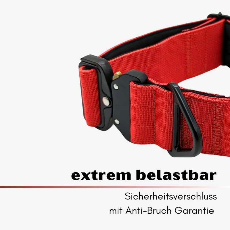 Nylon Tactical Halsband Rosso Red