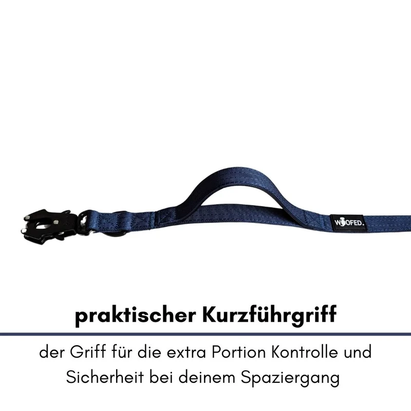 Nylon Tactical Führleine Midnight Blue