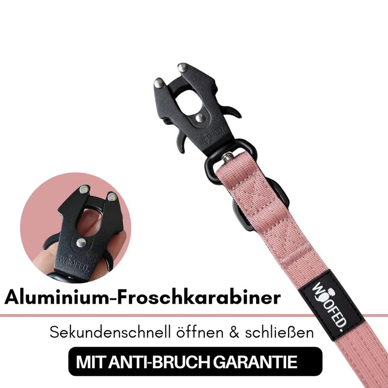 Nylon Tactical Führleine Dusty Rose