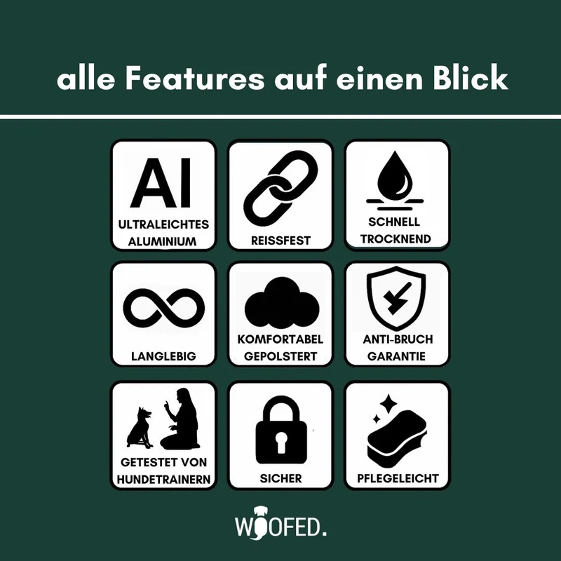Nylon Tactical Halsband mit Griff Dark Green - ultraleicht
