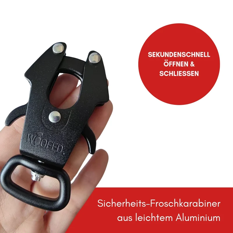 Nylon Tactical Führleine Rosso Red