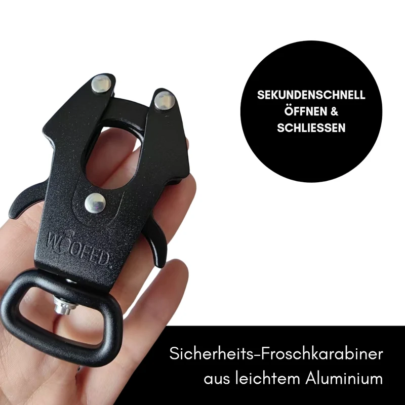 Nylon Tactical Führleine Black Camo