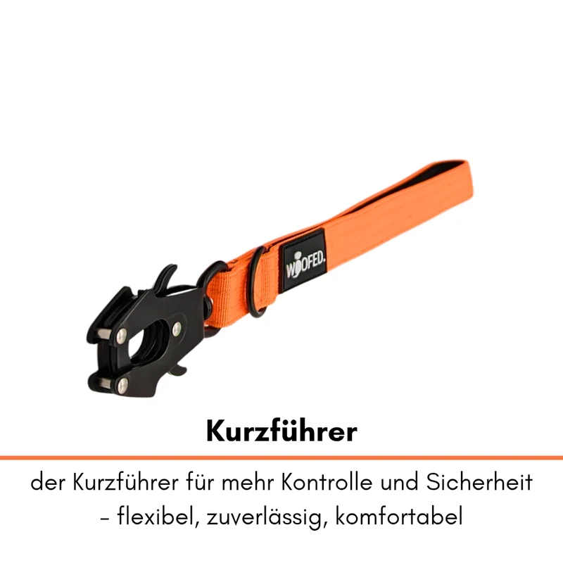 Nylon Tactical Führleine Safety Orange