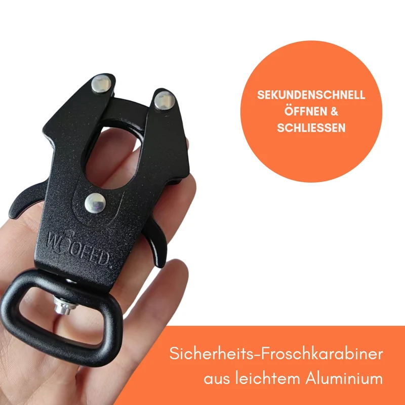Nylon Tactical Führleine Safety Orange