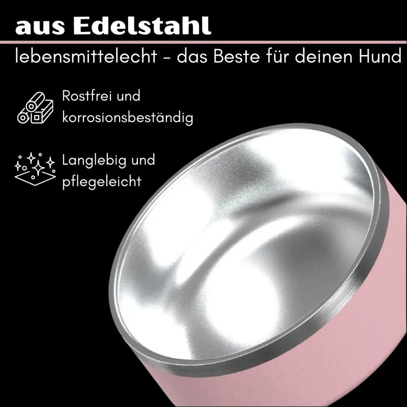 Premium Edelstahlnapf Charming Rose