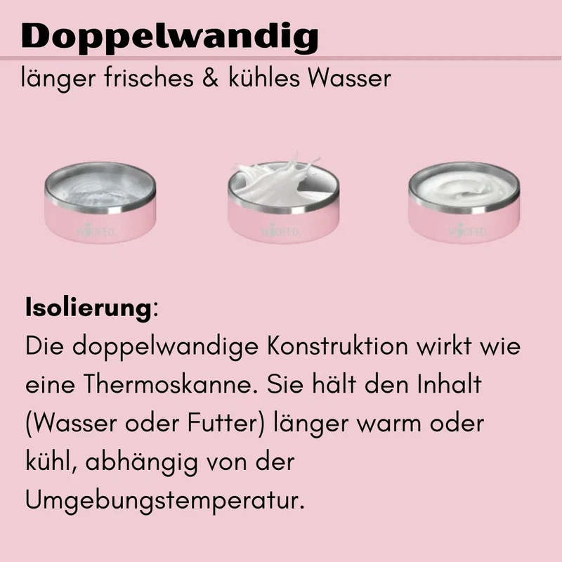 Premium Edelstahlnapf Charming Rose