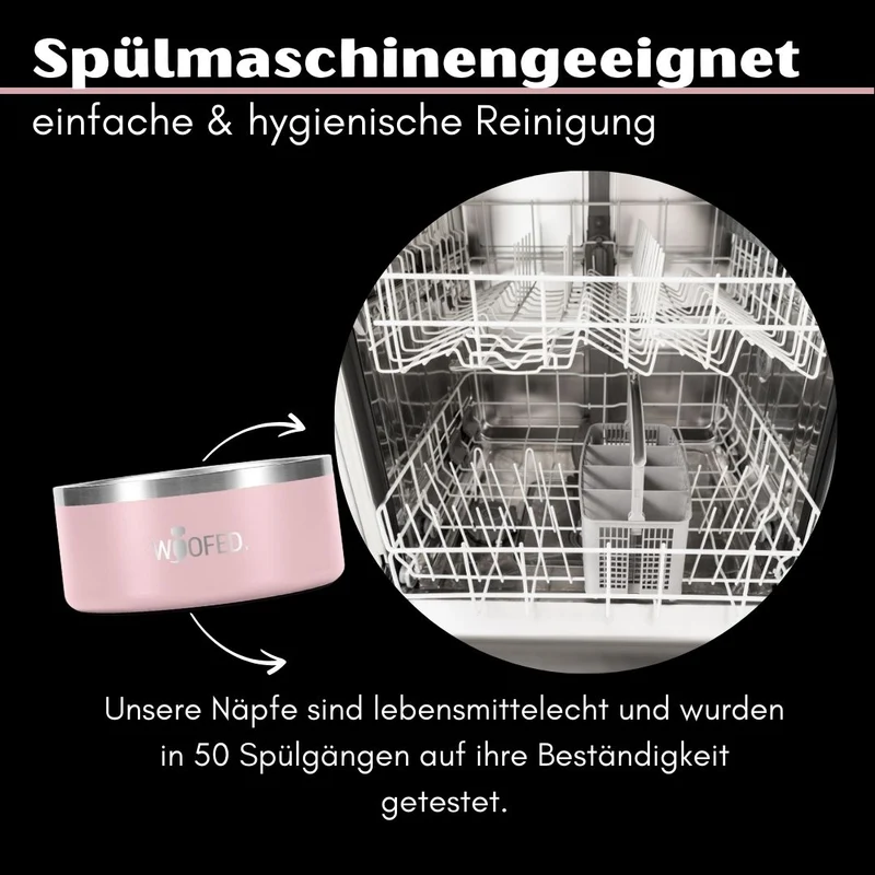 Premium Edelstahlnapf Charming Rose