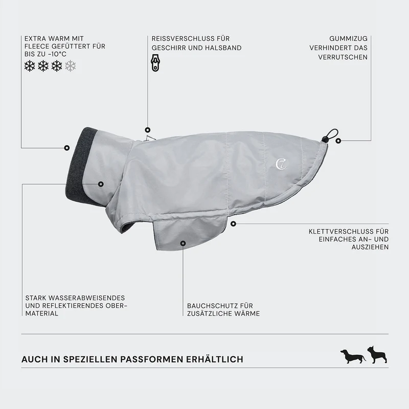 Hundemantel Brooklyn DACKEL Reflective