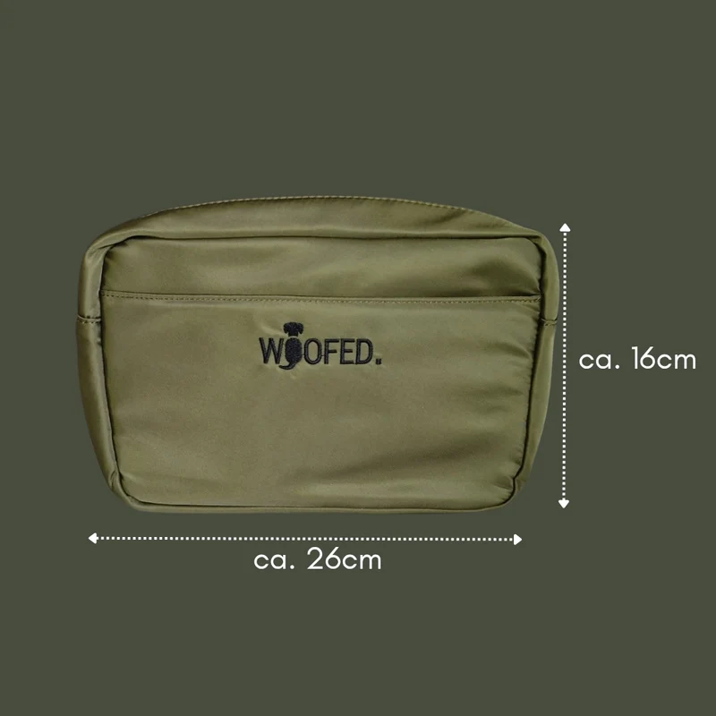Multifunktionale Gassitasche - 2 in 1 Bauchtasche & Schultertasche Olive