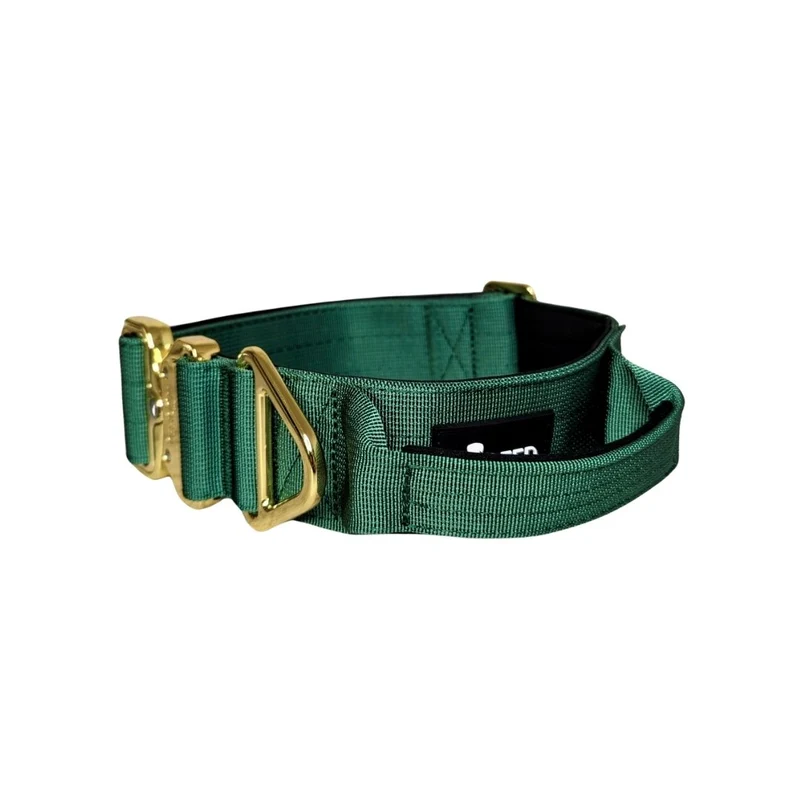 Nylon Tactical Halsband Emerald Green