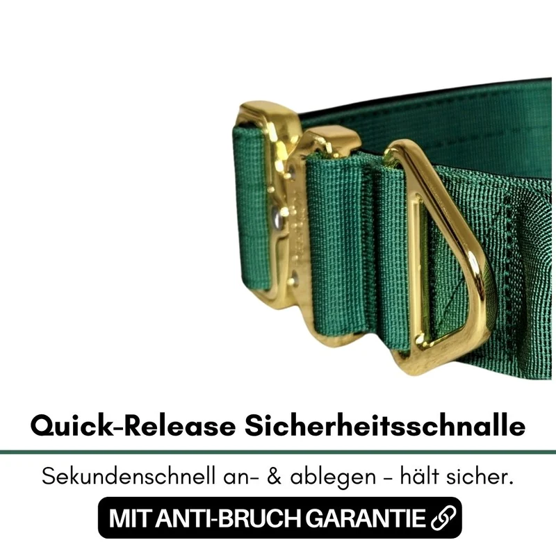 Nylon Tactical Halsband Emerald Green