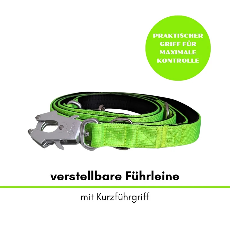 Nylon Tactical Führleine Apple Green