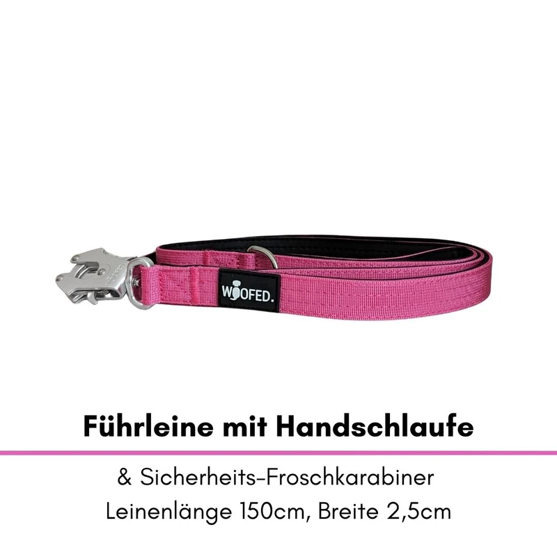 Nylon Tactical Führleine Raspberry