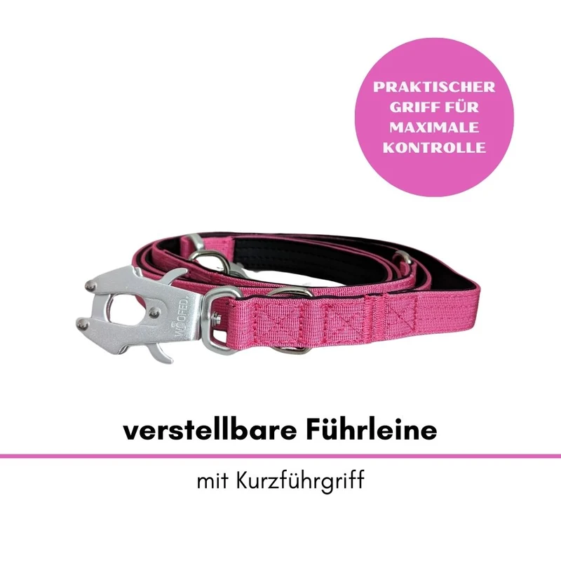Nylon Tactical Führleine Raspberry