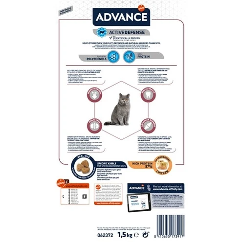 Advance Fortgeschrittene Katzensterilisierte Sensible Senioren 10+