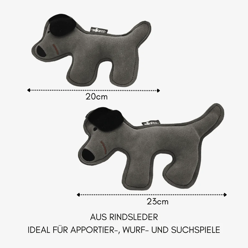 Hundespielzeug Hund aus Leder
